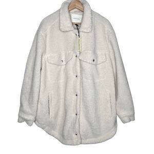 New Women’s BLANKNYC Teddy Button-up Shacket Size 1X